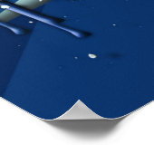 Poster Skyline de New York | Bleu 3D (Coin)