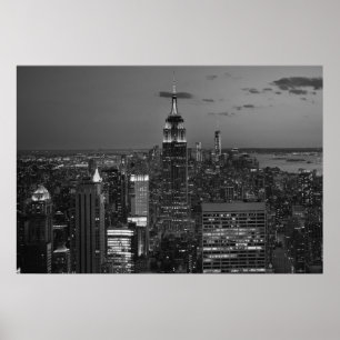 Poster Skyline de nuit de New York
