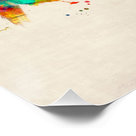 Poster Skyline de Richmond (Coin)