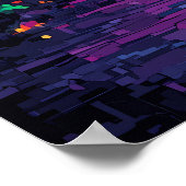 Poster Skyline de Rio de Janeiro - Art brésilien (Coin)