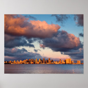 Poster Skyline de San Diego Bay City