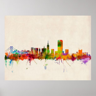 Poster Skyline de San Francisco City