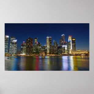 Poster Skyline de Singapour