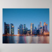 Poster Skyline de Singapour (Devant)