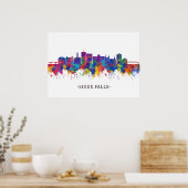 Poster Skyline de Sioux Falls (Cuisine)
