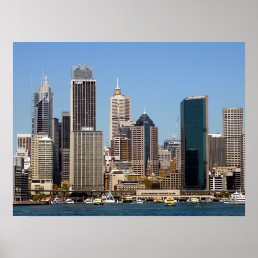 Poster skyline de sydney (Devant)
