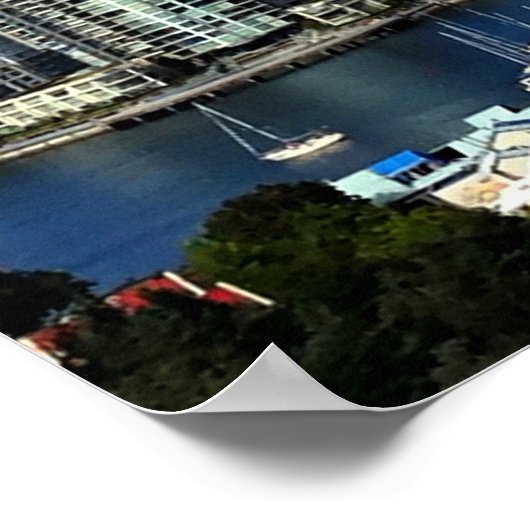 Poster Skyline de Vancouver, Canada (Coin)