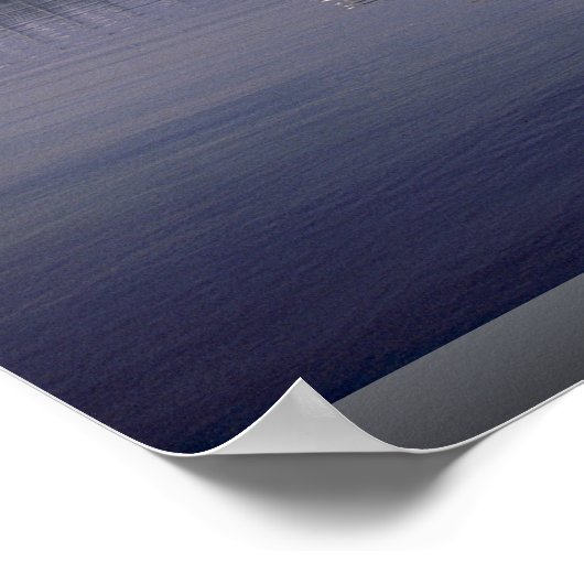 Poster Skyline de Vancouver, Colombie-Britannique, Canada (Coin)