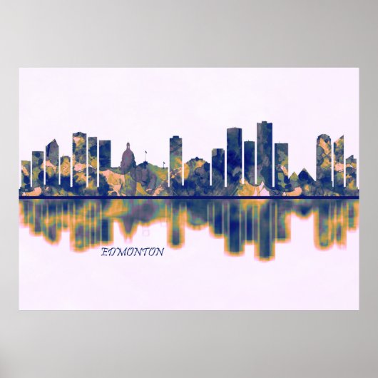 Poster Skyline d'Edmonton (Devant)