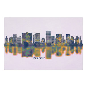 Poster Skyline d'Oakland