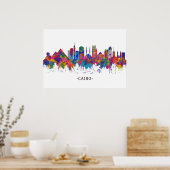 Poster Skyline du Caire en Égypte (Cuisine)