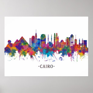 Poster Skyline du Caire en Égypte