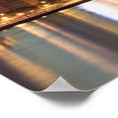 Poster Skyline du centre-ville de Manhattan aux illuminat (Coin)