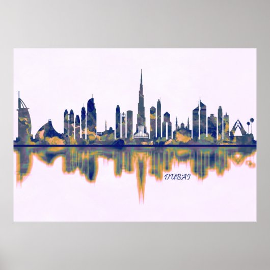 Poster Skyline Dubaï (Devant)