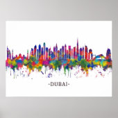 Poster Skyline Dubai UAE (Devant)
