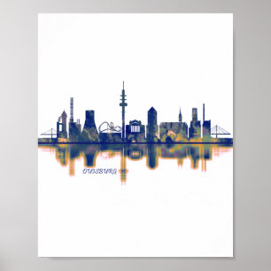 Poster Skyline Duisburg
