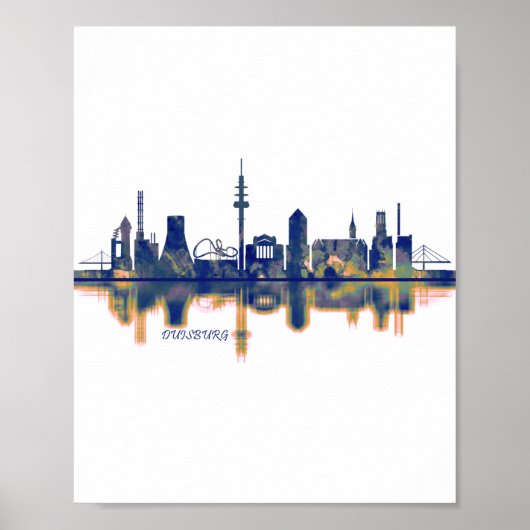 Poster Skyline Duisburg (Devant)