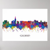 Poster Skyline Galway Irlande (Devant)