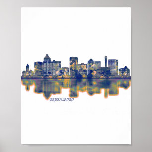Poster Skyline Greensboro