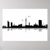 Poster Skyline Hamburg (Voorkant)