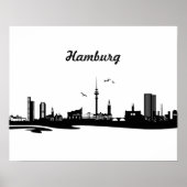 Poster Skyline Hamburg (Devant)