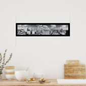 Poster Skyline Houston TX Photo 1949 (Cuisine)