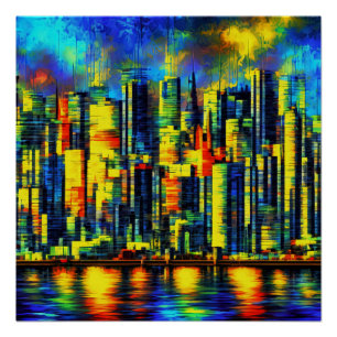 Poster Skyline la nuit