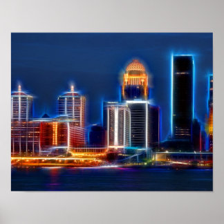 Poster Skyline Louisville Ky