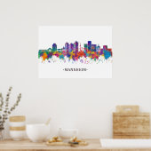 Poster Skyline Mannheim Allemagne (Cuisine)