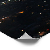 Poster Skyline nocturne de Los Angeles (Coin)
