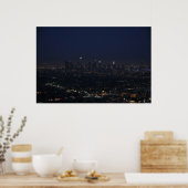 Poster Skyline nocturne de Los Angeles (Cuisine)