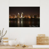 Poster Skyline San Diego (Cuisine)