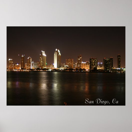 Poster Skyline San Diego (Devant)