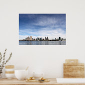 Poster Skyline San Diego (Cuisine)