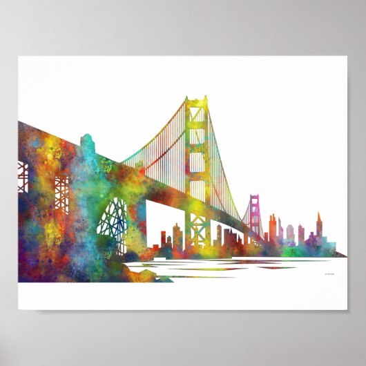POSTER SKYLINE SAN FRANCISCO (Devant)