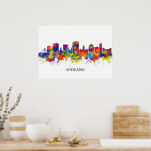 Poster Skyline Spokane Washington (Cuisine)