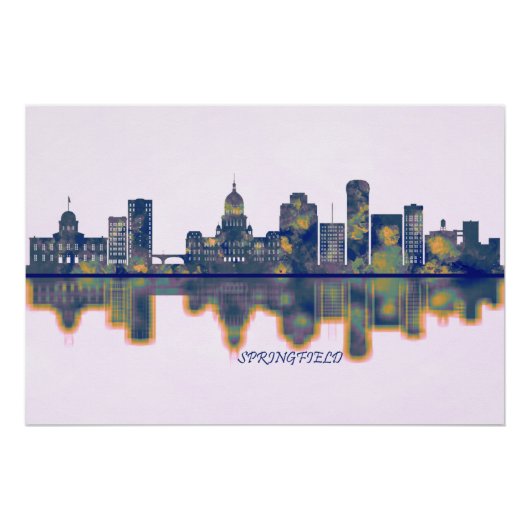 Poster Skyline Springfield (Devant)
