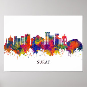 Poster Skyline Surat India