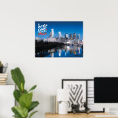 Poster Skyline 'With Love', 18" x 24" (Bureau à domicile)