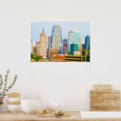 Poster Skyscrapers High Rise Downtown Kansas City Skyline (Cuisine)