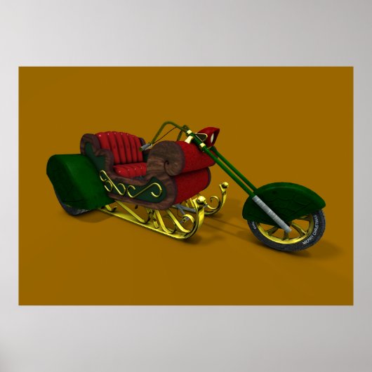 Poster Sledge de trike du Père Noël (Devant)