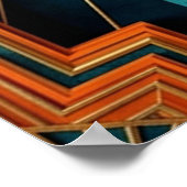 Poster Sleek Art Deco Panther Silhouette Black Gold (Coin)