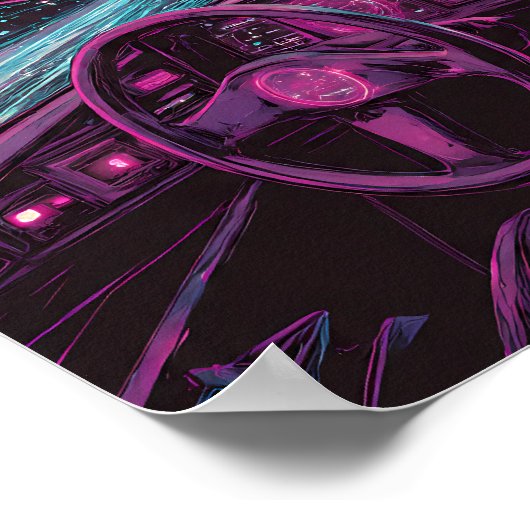 Poster Sleek High-Tech Art: Digital Horizon Command Deck (Coin)