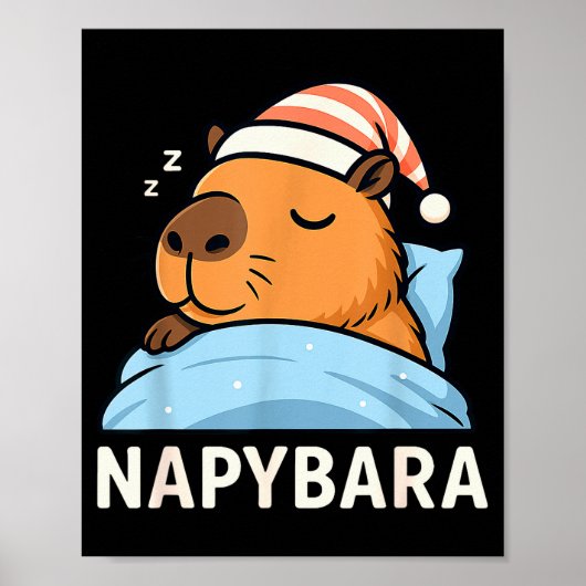Poster Sleeng Capybara Napybara Sleepshirt Pajamas Boys G (Devant)