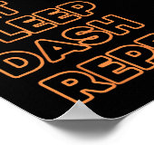 Poster Sleep Dash Répéter le jeu vidéo Géométrie Gamer vi (Coin)