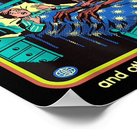 Poster Sleep Paralysis Demon Sarcastic Retro Funny Adult (Coin)