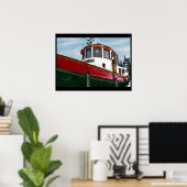 Poster sleepboot (Thuiskantoor)