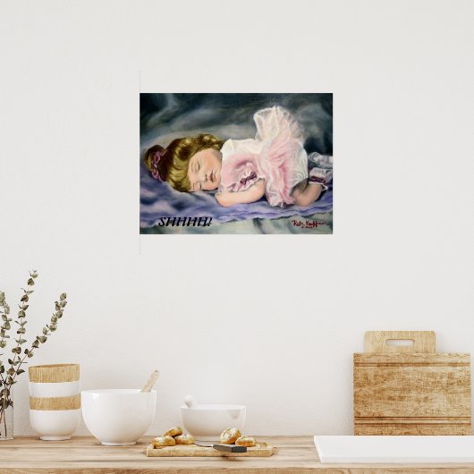 POSTER "SLEEPING BALLERINA" (Cuisine)