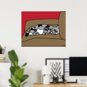 Poster Sleeping Chat Olivia Imprimer (Bureau à domicile)