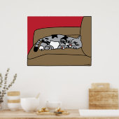Poster Sleeping Chat Olivia Imprimer (Cuisine)